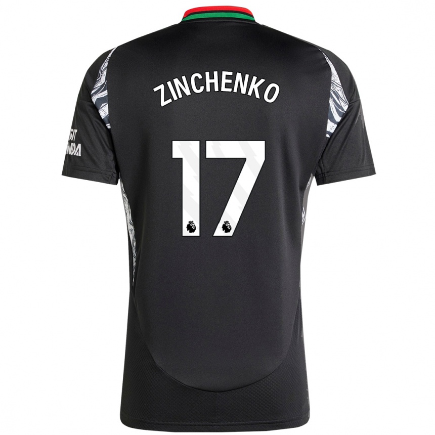 Niño Fútbol Camiseta Oleksandr Zinchenko #17 Negro 2ª Equipación 2024/25