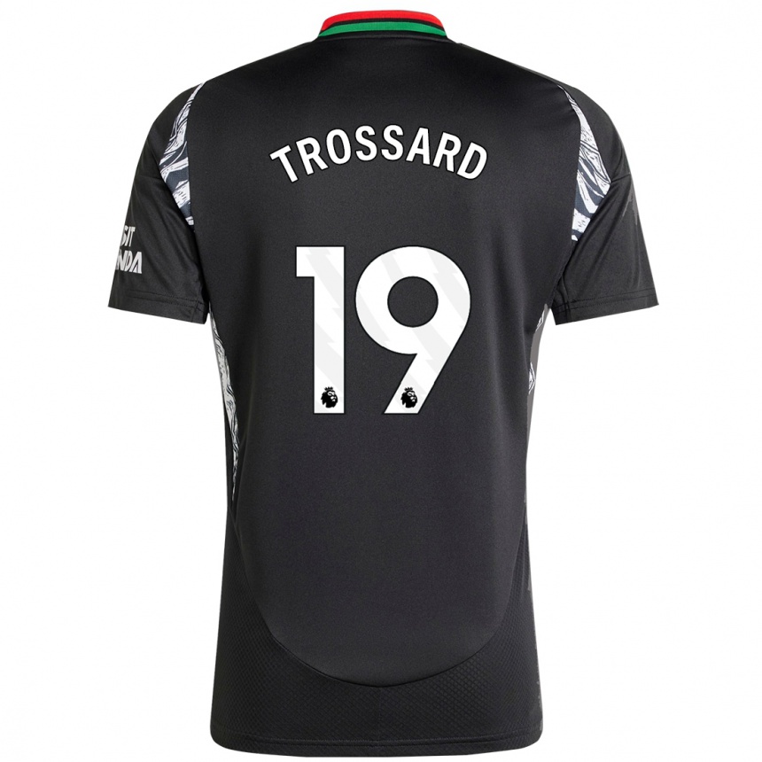 Niño Fútbol Camiseta Leandro Trossard #19 Negro 2ª Equipación 2024/25