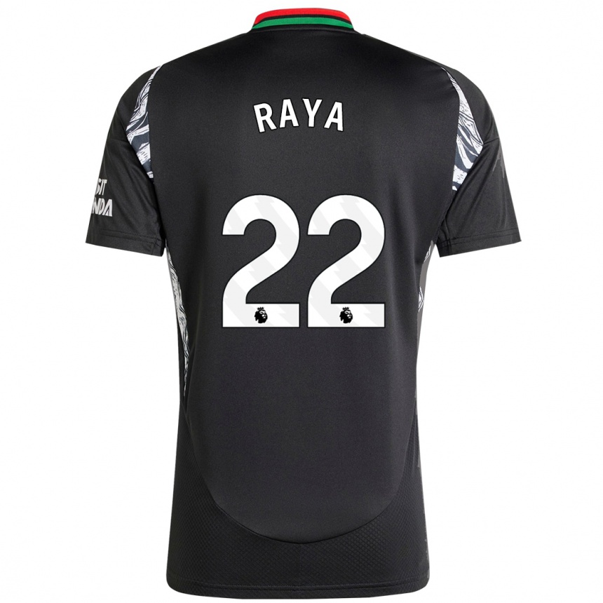 Niño Fútbol Camiseta David Raya #22 Negro 2ª Equipación 2024/25