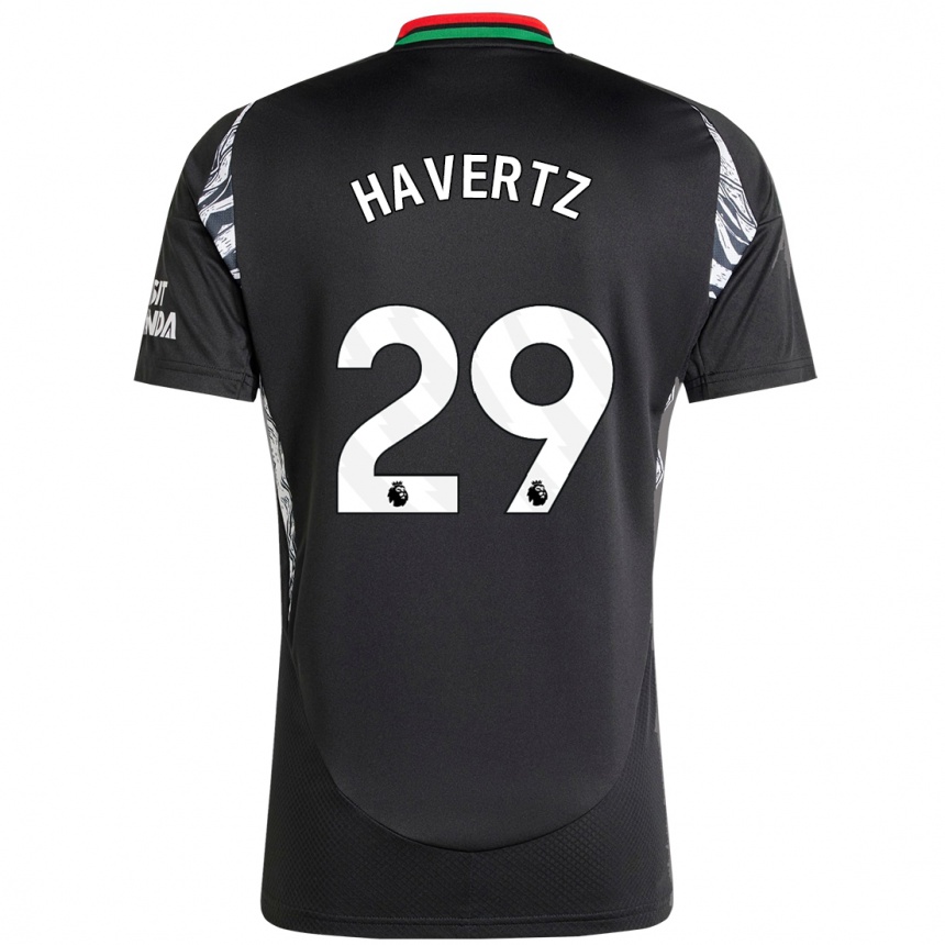 Niño Fútbol Camiseta Kai Havertz #29 Negro 2ª Equipación 2024/25