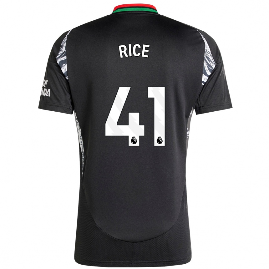 Niño Fútbol Camiseta Declan Rice #41 Negro 2ª Equipación 2024/25