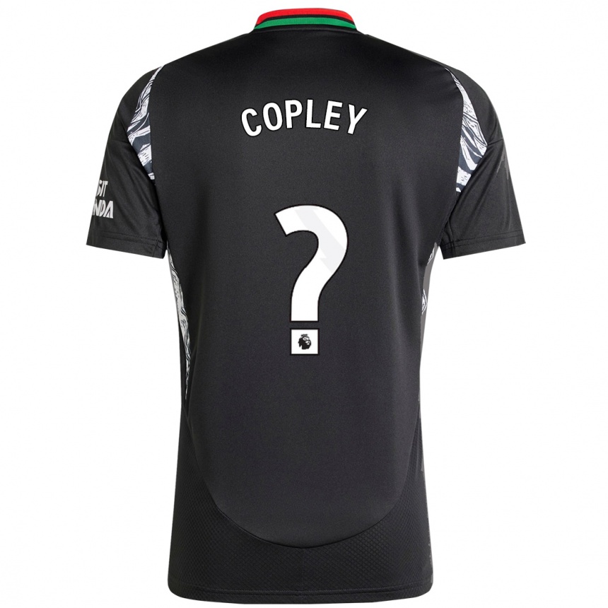 Niño Fútbol Camiseta Louie Copley #0 Negro 2ª Equipación 2024/25