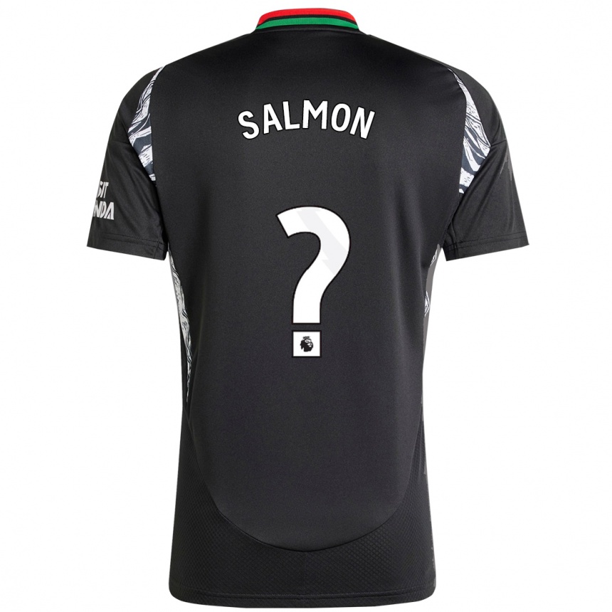 Niño Fútbol Camiseta Marli Salmon #0 Negro 2ª Equipación 2024/25