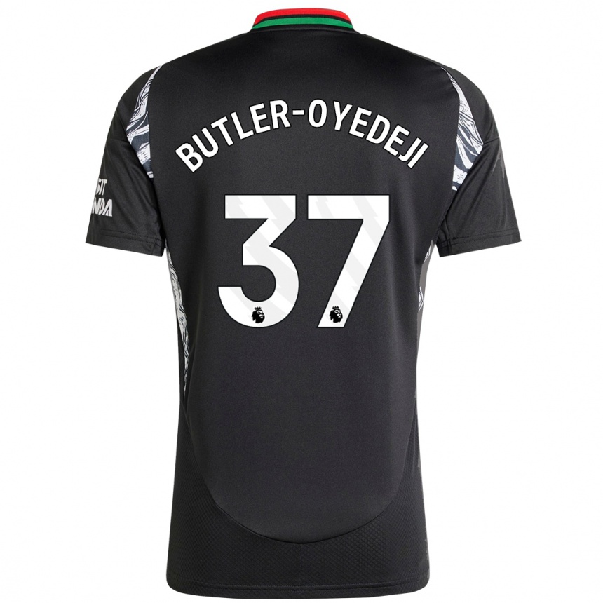 Niño Fútbol Camiseta Nathan Butler-Oyedeji #37 Negro 2ª Equipación 2024/25