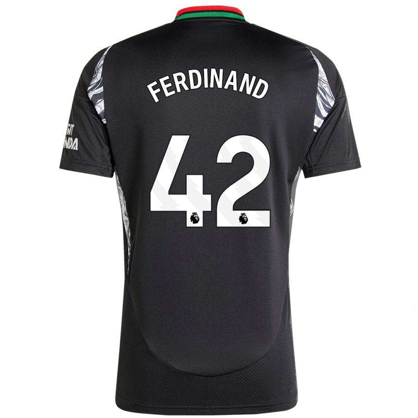 Niño Fútbol Camiseta Seb Ferdinand #42 Negro 2ª Equipación 2024/25