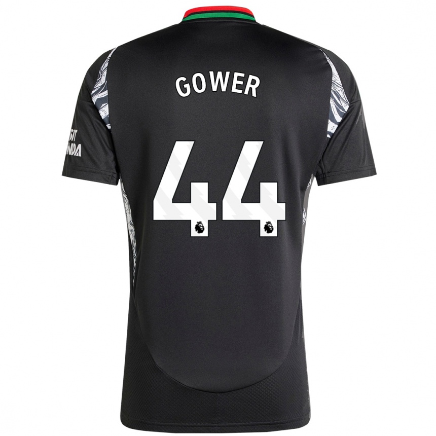 Niño Fútbol Camiseta Jimi Gower #44 Negro 2ª Equipación 2024/25