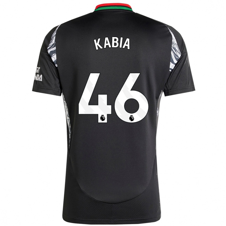 Niño Fútbol Camiseta Ismeal Kabia #46 Negro 2ª Equipación 2024/25