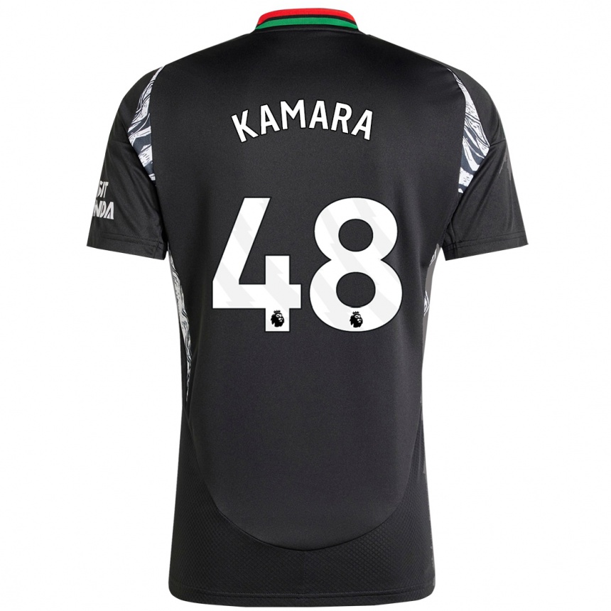 Niño Fútbol Camiseta Osman Kamara #48 Negro 2ª Equipación 2024/25