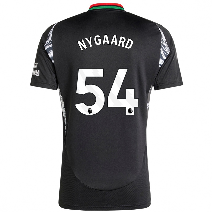 Niño Fútbol Camiseta Lucas Nygaard #54 Negro 2ª Equipación 2024/25