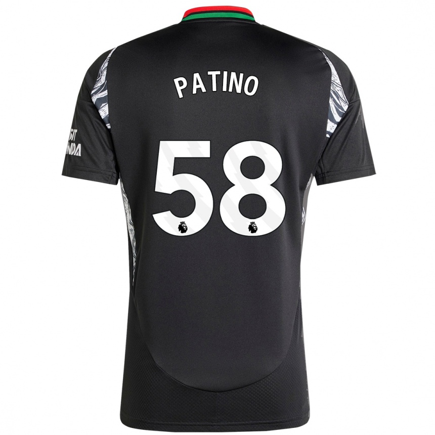 Niño Fútbol Camiseta Charlie Patino #58 Negro 2ª Equipación 2024/25