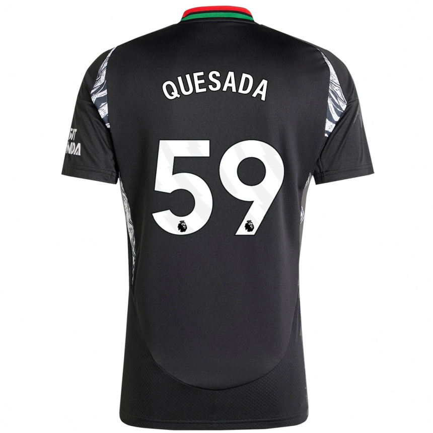 Niño Fútbol Camiseta Elián Quesada #59 Negro 2ª Equipación 2024/25