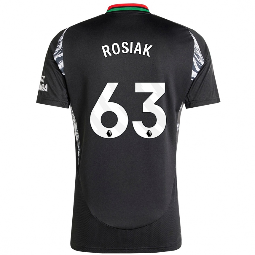 Niño Fútbol Camiseta Michal Rosiak #63 Negro 2ª Equipación 2024/25