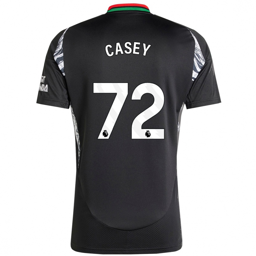 Niño Fútbol Camiseta Dan Casey #72 Negro 2ª Equipación 2024/25