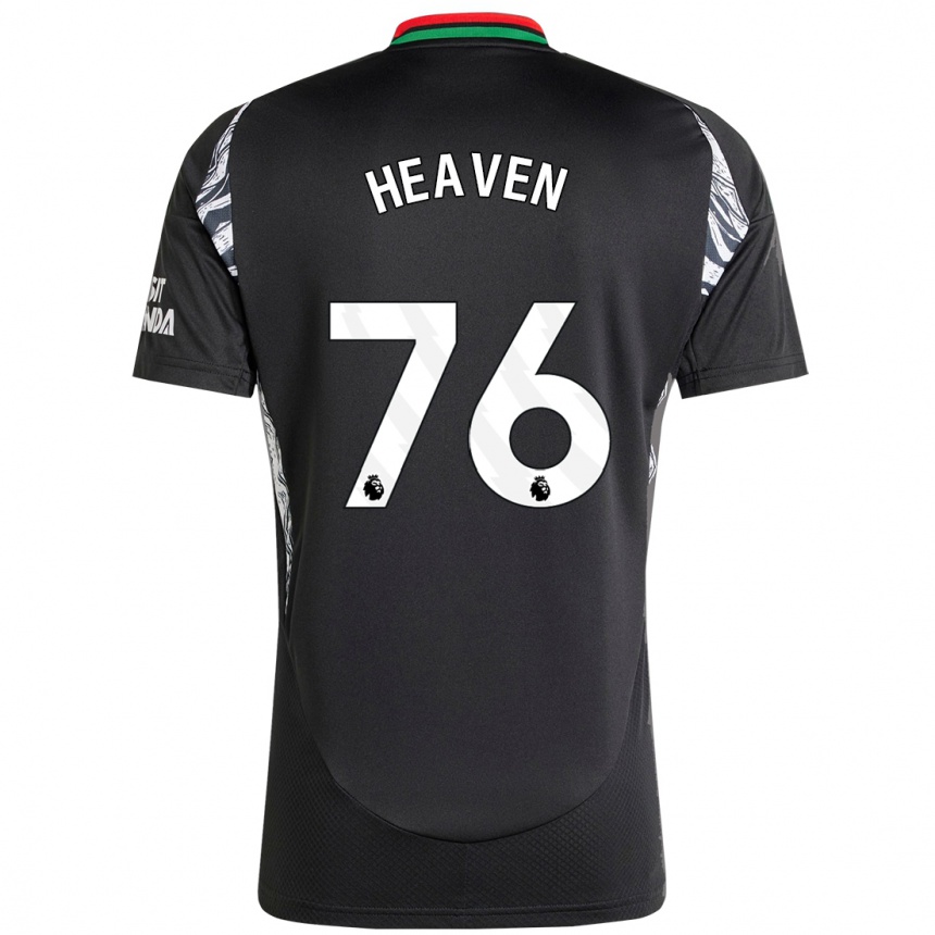 Niño Fútbol Camiseta Ayden Heaven #76 Negro 2ª Equipación 2024/25