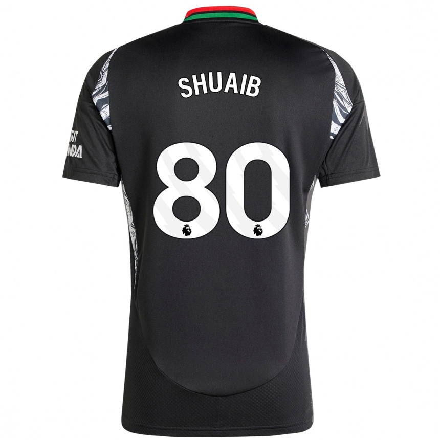 Niño Fútbol Camiseta Zac Shuaib #80 Negro 2ª Equipación 2024/25