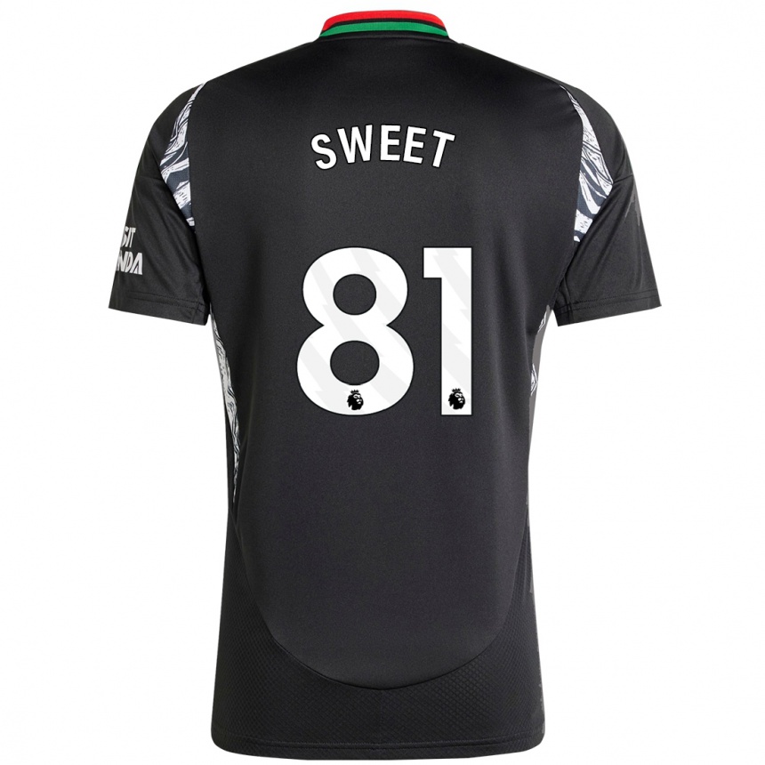 Niño Fútbol Camiseta Will Sweet #81 Negro 2ª Equipación 2024/25