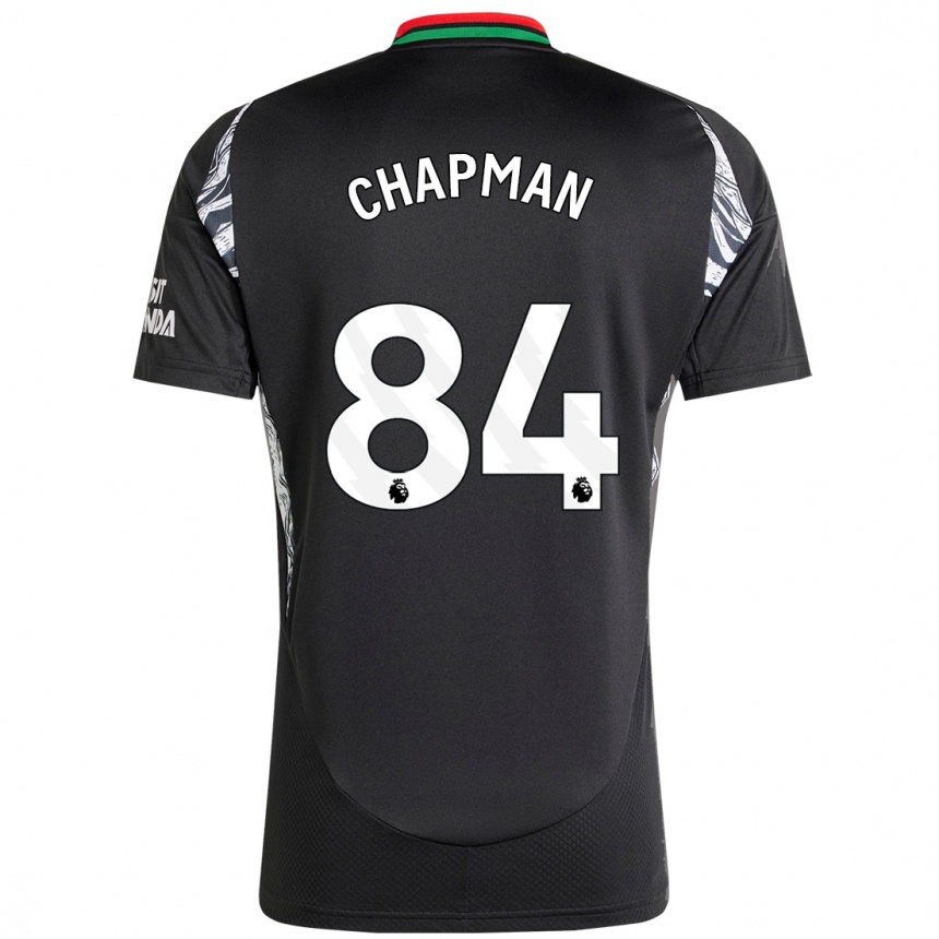 Niño Fútbol Camiseta Samuel Chapman #84 Negro 2ª Equipación 2024/25