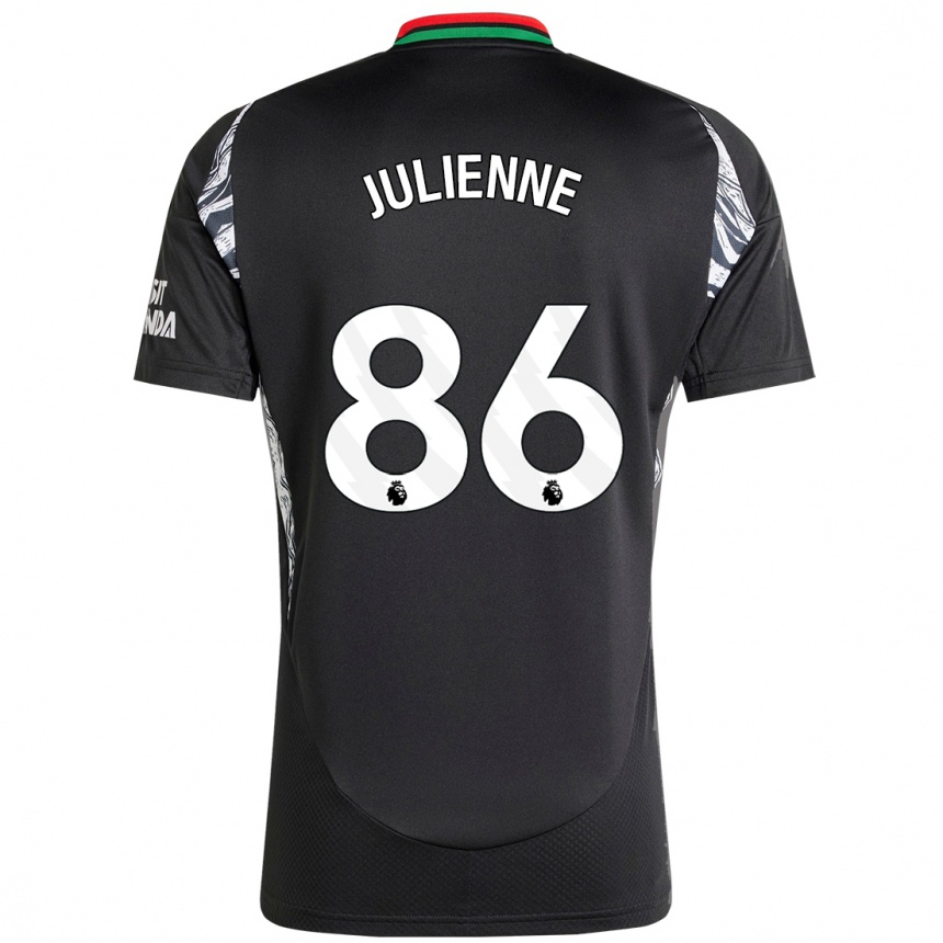 Niño Fútbol Camiseta Theo Julienne #86 Negro 2ª Equipación 2024/25