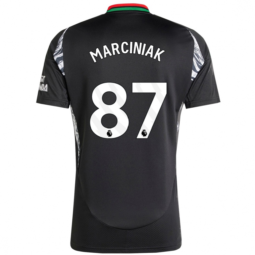 Niño Fútbol Camiseta Alex Marciniak #87 Negro 2ª Equipación 2024/25