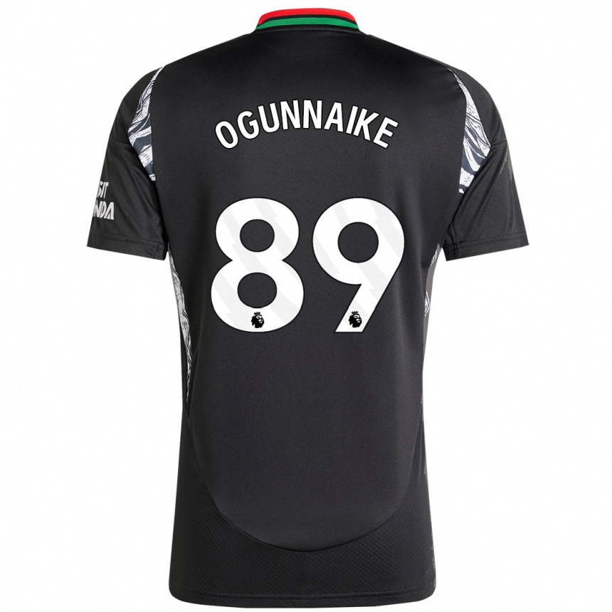 Niño Fútbol Camiseta Josh Ogunnaike #89 Negro 2ª Equipación 2024/25