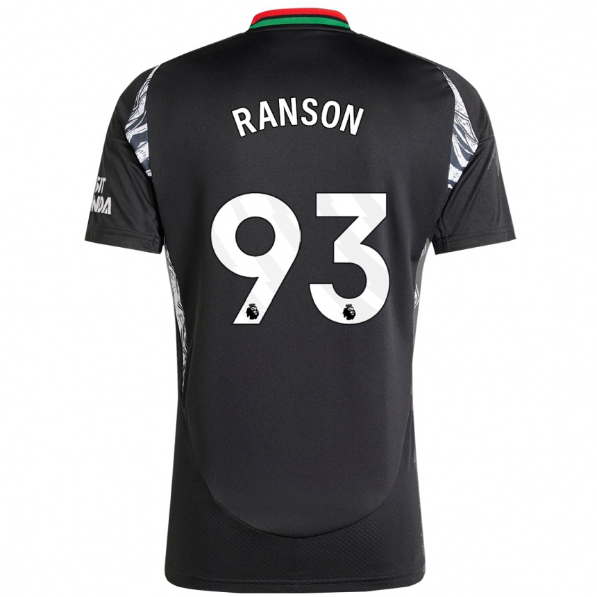 Niño Fútbol Camiseta Khari Ranson #93 Negro 2ª Equipación 2024/25