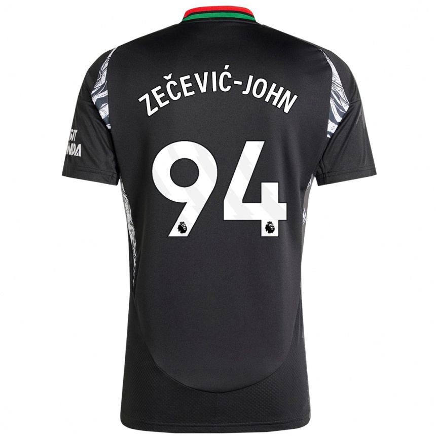 Niño Fútbol Camiseta Louis Zečević-John #94 Negro 2ª Equipación 2024/25