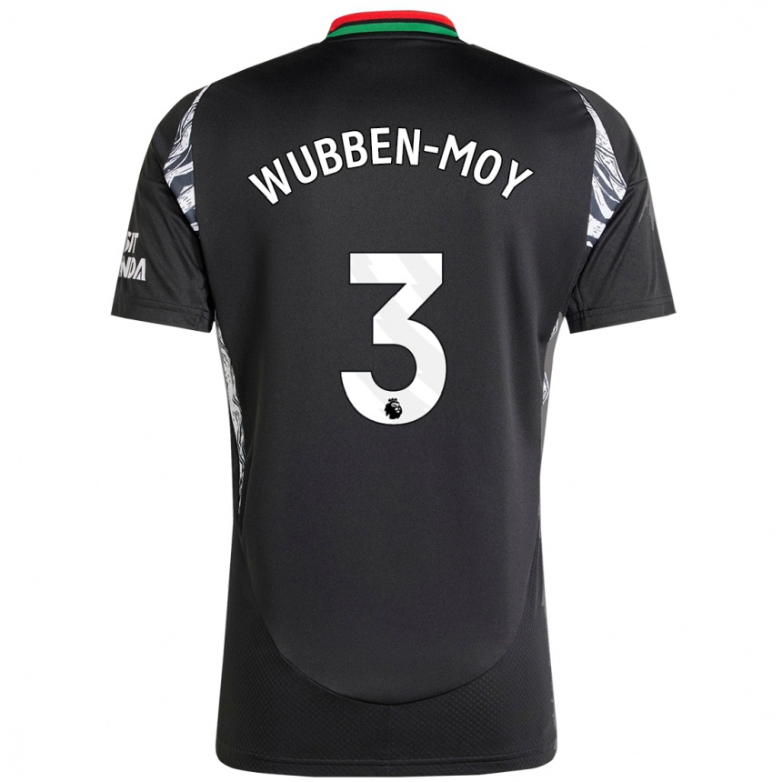 Niño Fútbol Camiseta Lotte Wubben-Moy #3 Negro 2ª Equipación 2024/25