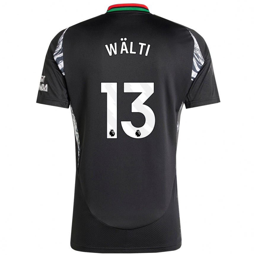 Niño Fútbol Camiseta Lia Wälti #13 Negro 2ª Equipación 2024/25