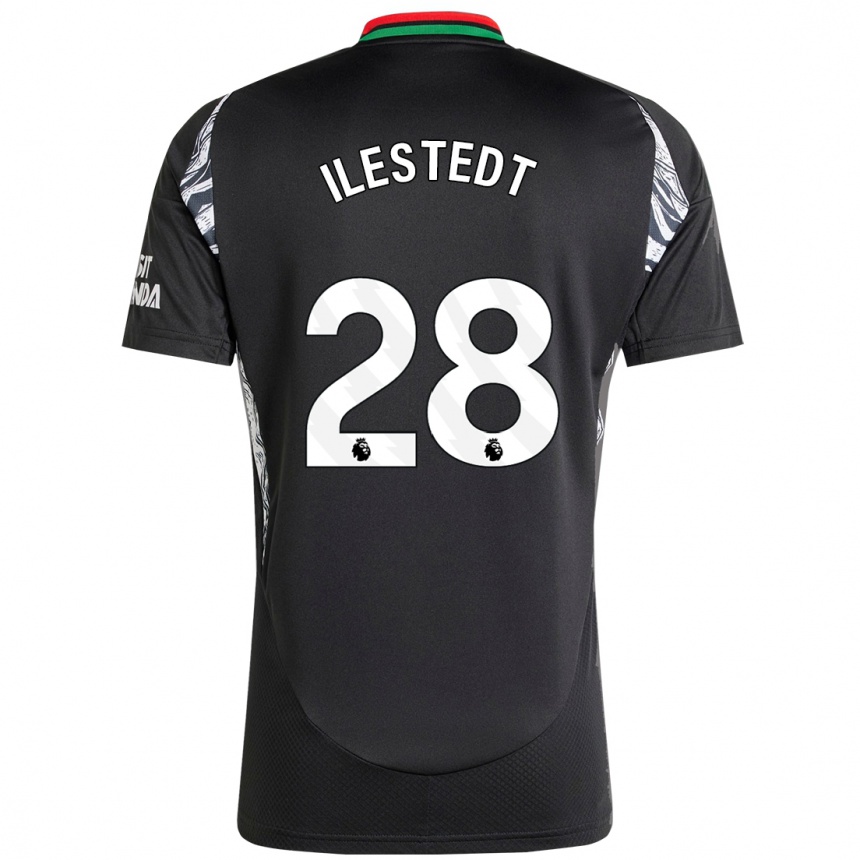 Niño Fútbol Camiseta Amanda Ilestedt #28 Negro 2ª Equipación 2024/25