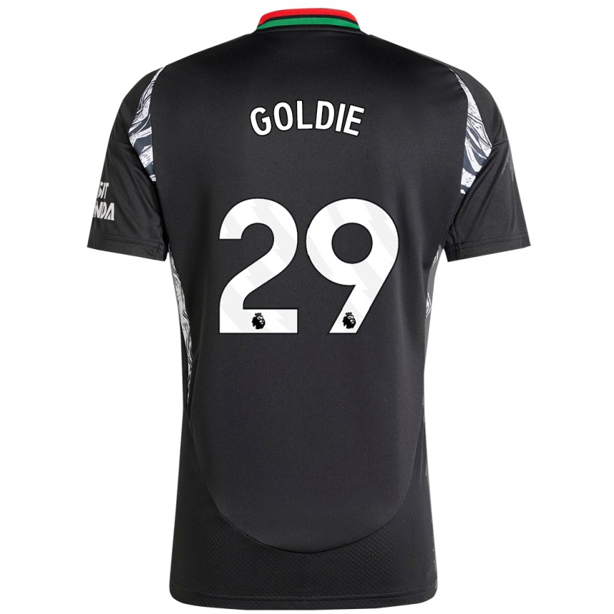 Niño Fútbol Camiseta Teyah Goldie #29 Negro 2ª Equipación 2024/25