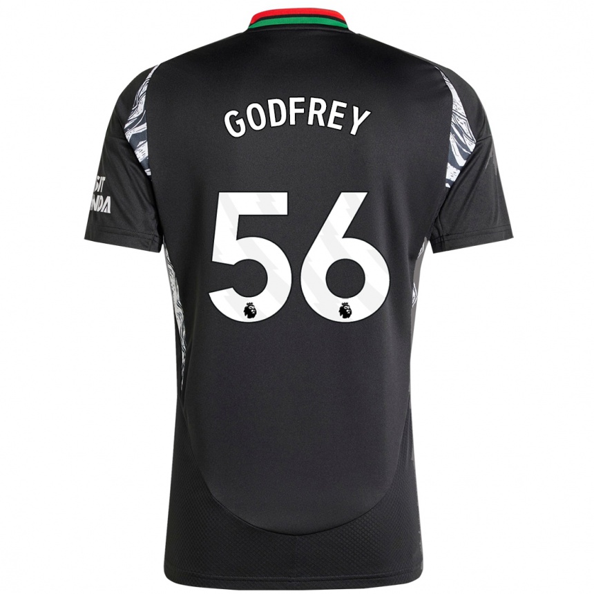 Niño Fútbol Camiseta Freya Godfrey #56 Negro 2ª Equipación 2024/25