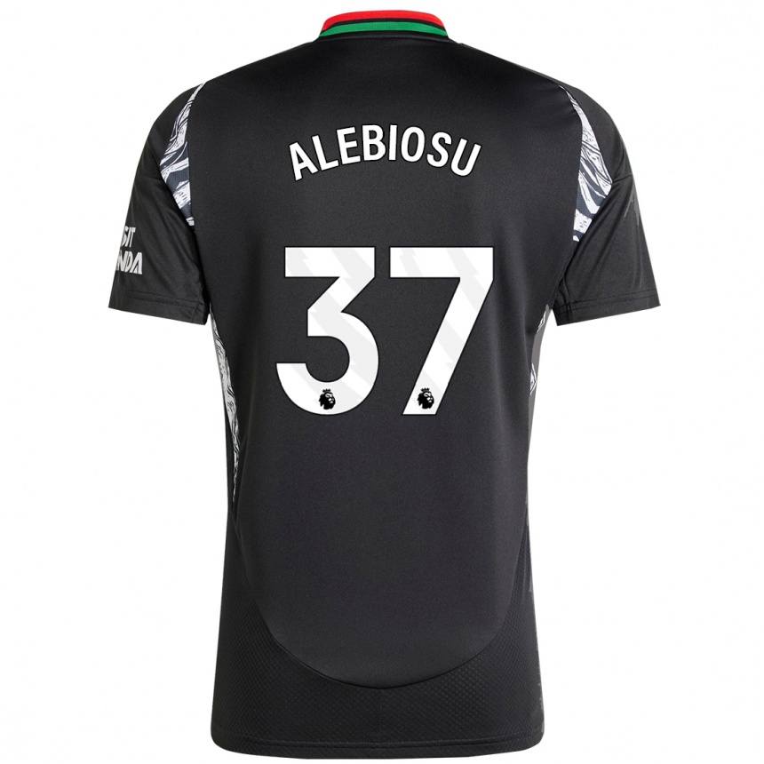 Niño Fútbol Camiseta Ryan Alebiosu #37 Negro 2ª Equipación 2024/25