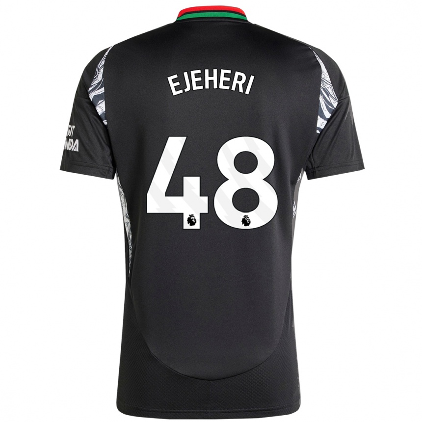 Niño Fútbol Camiseta Ovie Ejeheri #48 Negro 2ª Equipación 2024/25