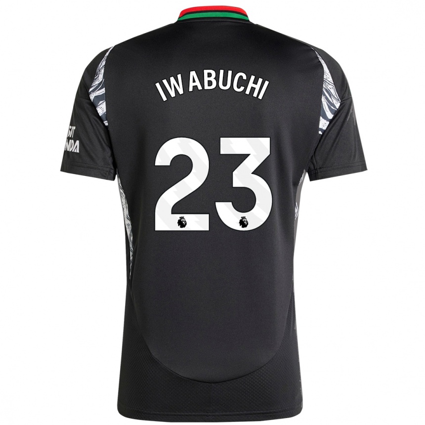 Niño Fútbol Camiseta Mana Iwabuchi #23 Negro 2ª Equipación 2024/25