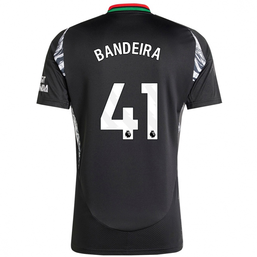 Niño Fútbol Camiseta Mauro Bandeira #41 Negro 2ª Equipación 2024/25