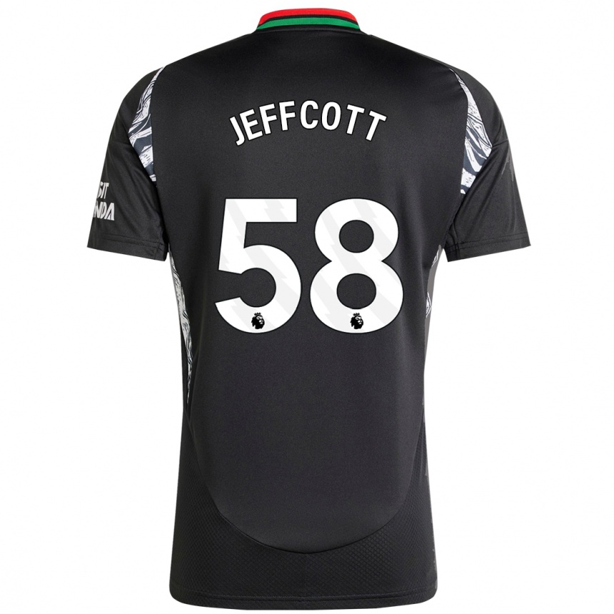 Niño Fútbol Camiseta Henry Jeffcott #58 Negro 2ª Equipación 2024/25