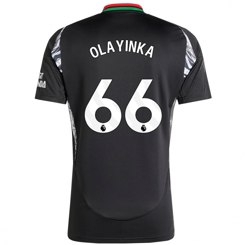 Niño Fútbol Camiseta James Olayinka #66 Negro 2ª Equipación 2024/25