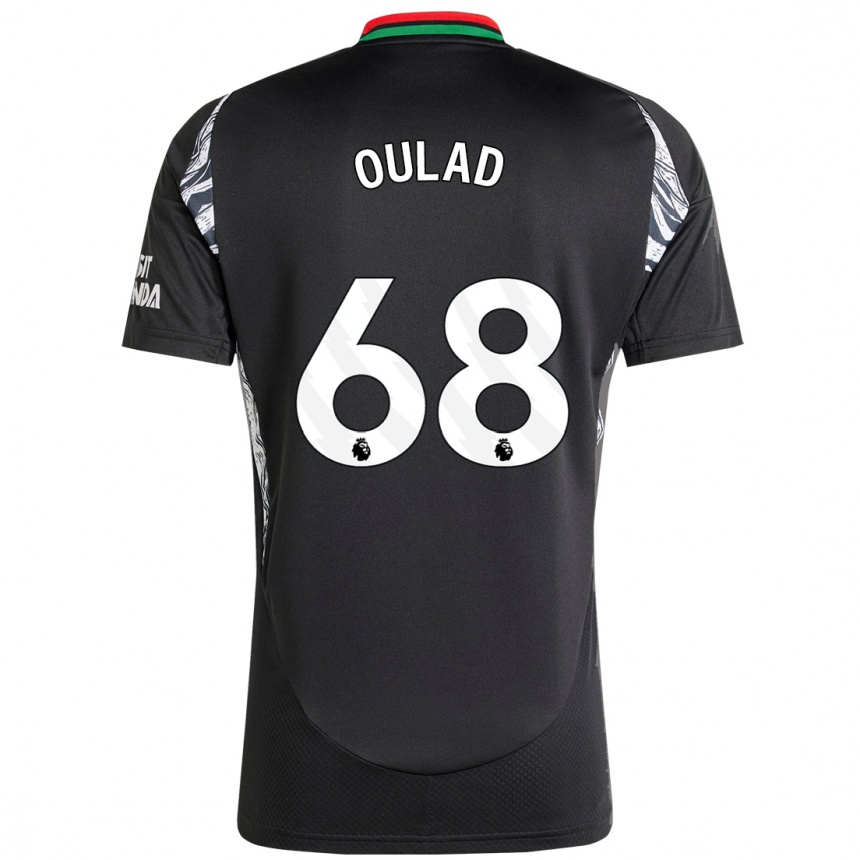 Niño Fútbol Camiseta Salah-Eddine Oulad M'hand #68 Negro 2ª Equipación 2024/25