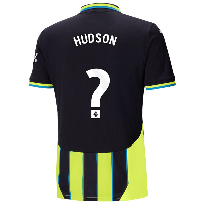 Niño Fútbol Camiseta Max Hudson #0 Azul Amarillo 2ª Equipación 2024/25