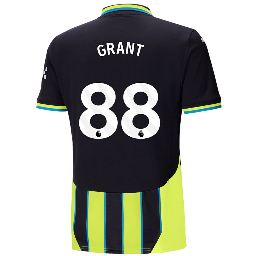 Niño Fútbol Camiseta True Grant #88 Azul Amarillo 2ª Equipación 2024/25