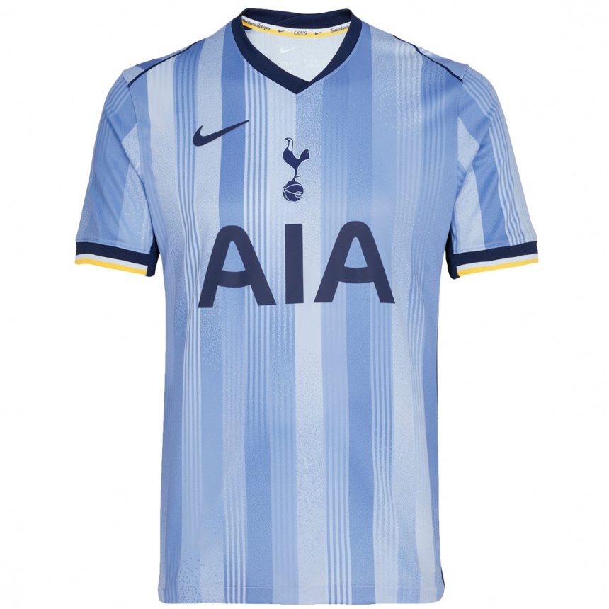 Niño Fútbol Camiseta Heung-Min Son #7 Azul Claro 2ª Equipación 2024/25