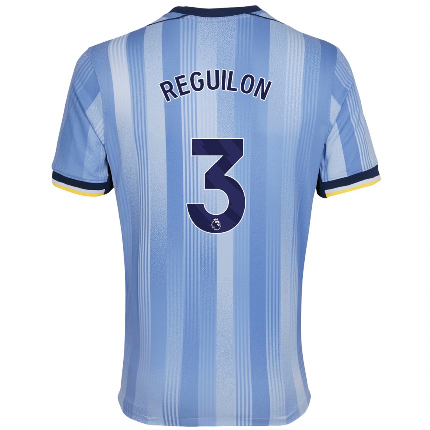 Niño Fútbol Camiseta Sergio Reguilon #3 Azul Claro 2ª Equipación 2024/25