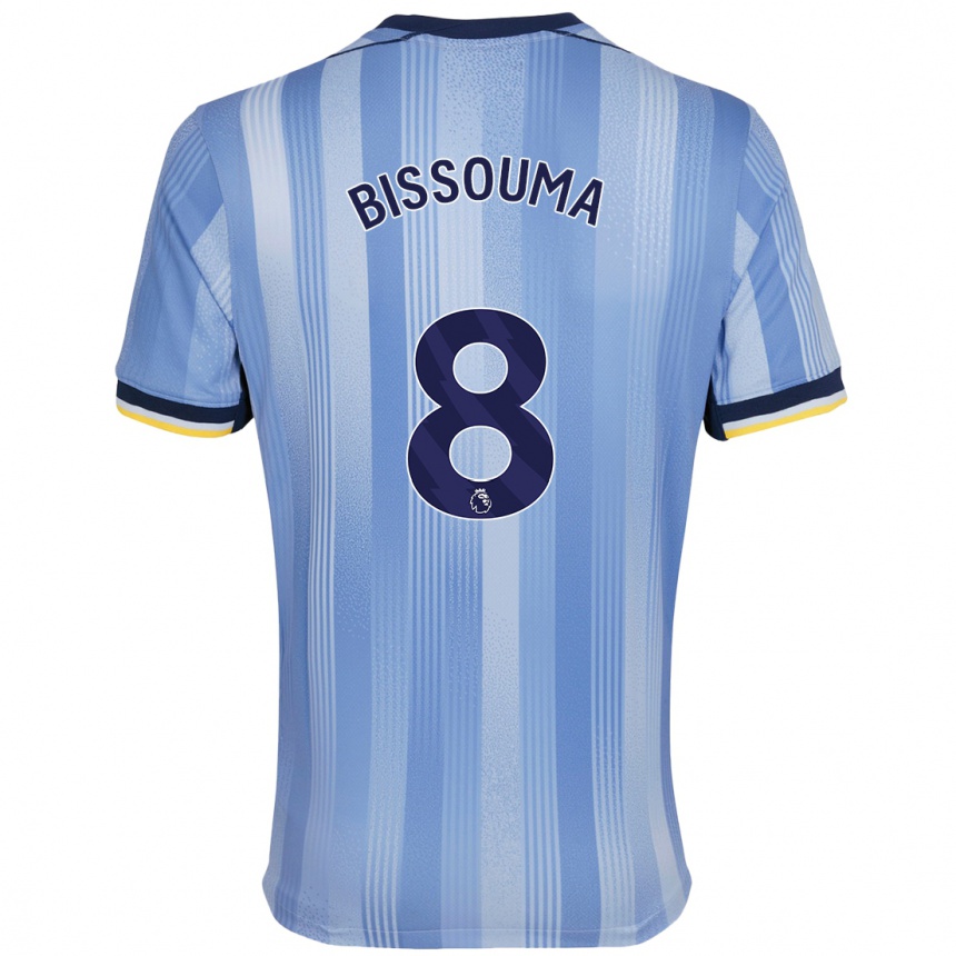 Niño Fútbol Camiseta Yves Bissouma #8 Azul Claro 2ª Equipación 2024/25