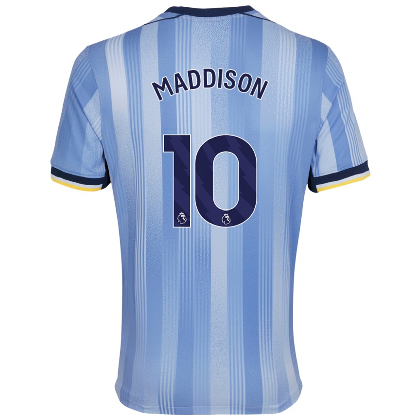 Niño Fútbol Camiseta James Maddison #10 Azul Claro 2ª Equipación 2024/25