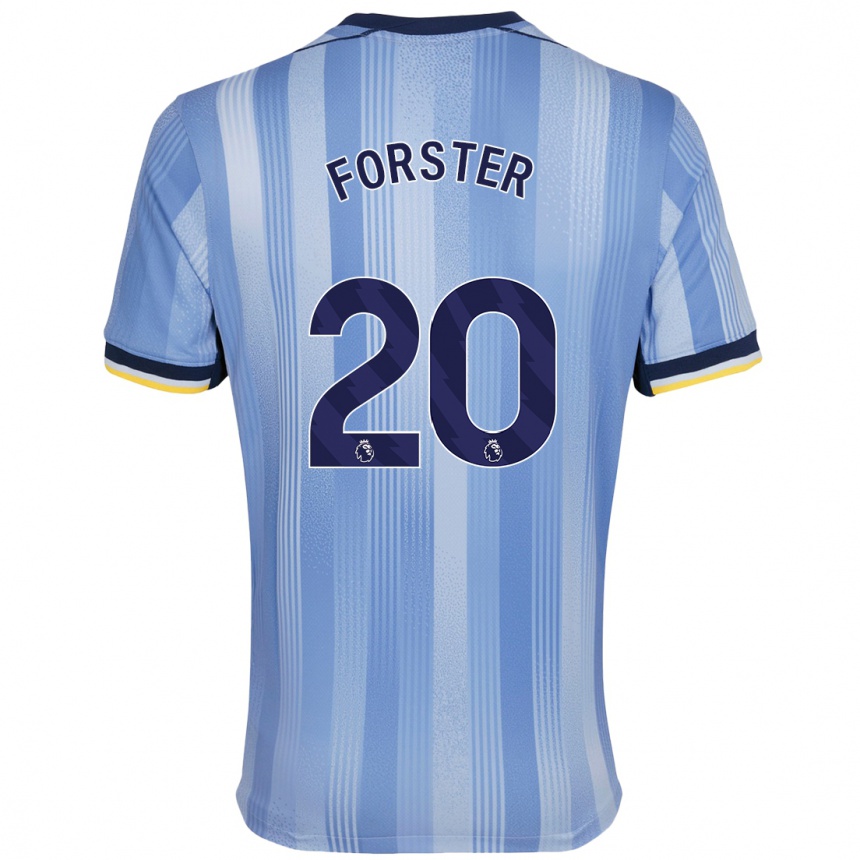 Niño Fútbol Camiseta Fraser Forster #20 Azul Claro 2ª Equipación 2024/25