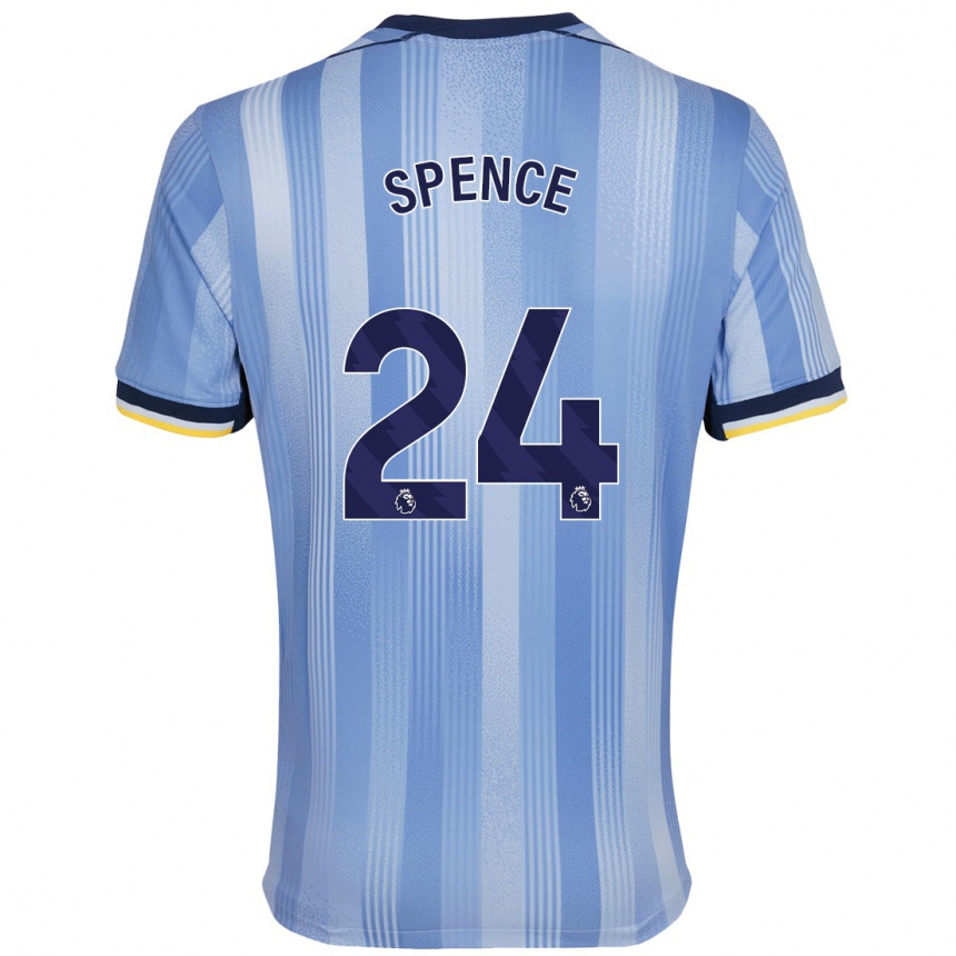 Niño Fútbol Camiseta Djed Spence #24 Azul Claro 2ª Equipación 2024/25