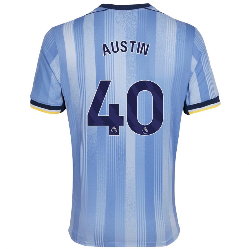 Niño Fútbol Camiseta Brandon Austin #40 Azul Claro 2ª Equipación 2024/25