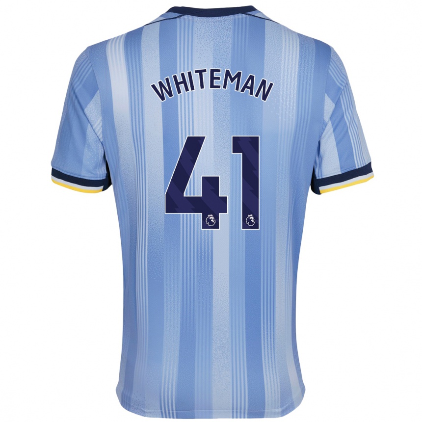 Niño Fútbol Camiseta Alfie Whiteman #41 Azul Claro 2ª Equipación 2024/25