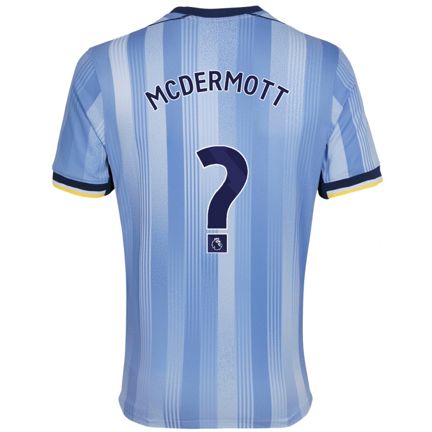 Niño Fútbol Camiseta Pele Arganese-Mcdermott #0 Azul Claro 2ª Equipación 2024/25