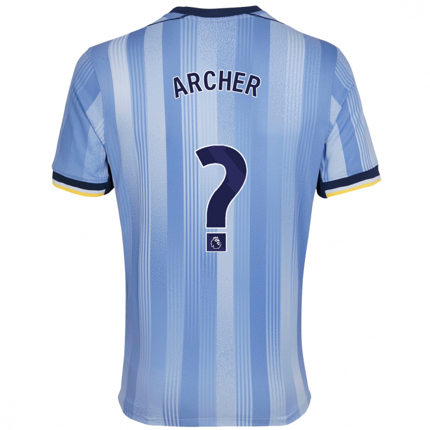 Niño Fútbol Camiseta Samual Archer #0 Azul Claro 2ª Equipación 2024/25